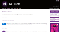 Desktop Screenshot of dotnethints.com